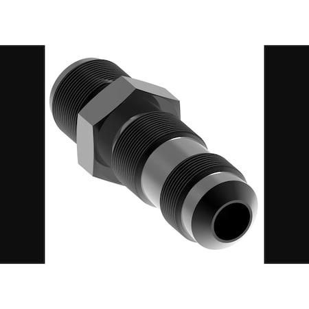 Aeroquip -6 AN Male, Bulkhead Union, Aluminum, Black, Single FCM5072